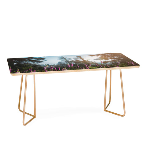 Nature Magick Pink Wildflower Forest Love Coffee Table