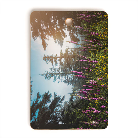 Nature Magick Pink Wildflower Forest Love Cutting Board Rectangle