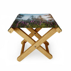 Nature Magick Pink Wildflower Forest Love Folding Stool
