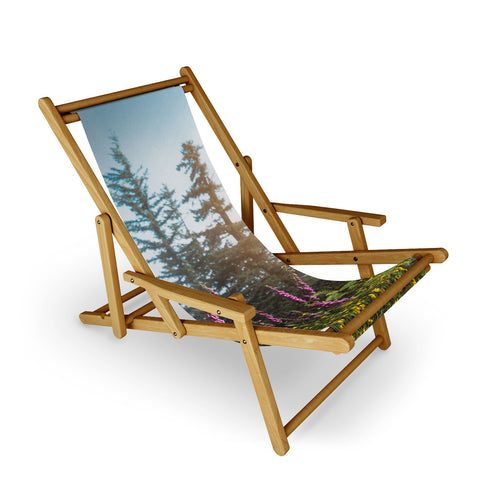 Nature Magick Pink Wildflower Forest Love Sling Chair