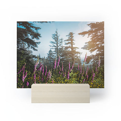 Nature Magick Pink Wildflower Forest Love Mini Art Print