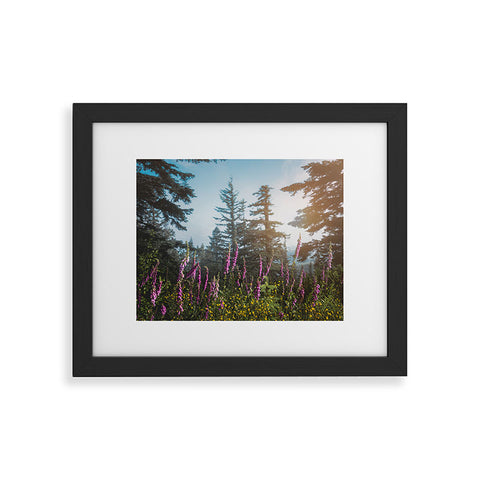 Nature Magick Pink Wildflower Forest Love Framed Art Print