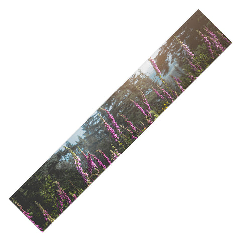 Nature Magick Pink Wildflower Forest Love Table Runner