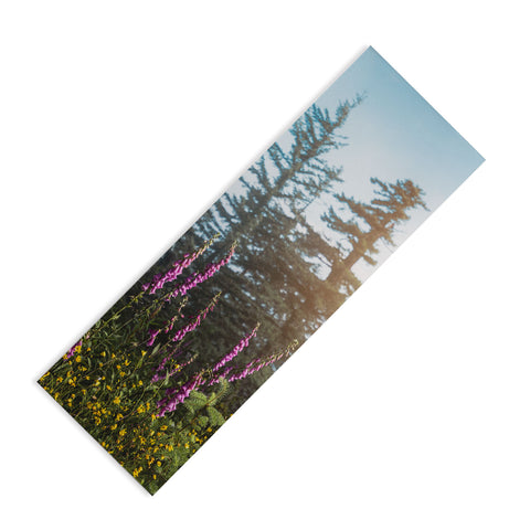 Nature Magick Pink Wildflower Forest Love Yoga Mat