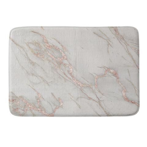 Nature Magick Pretty Rose Gold Marble Memory Foam Bath Mat