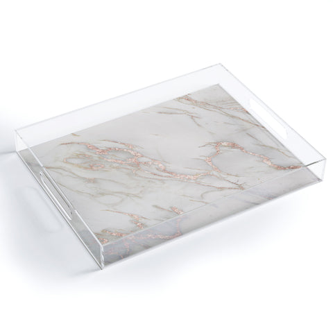 Nature Magick Pretty Rose Gold Marble Acrylic Tray