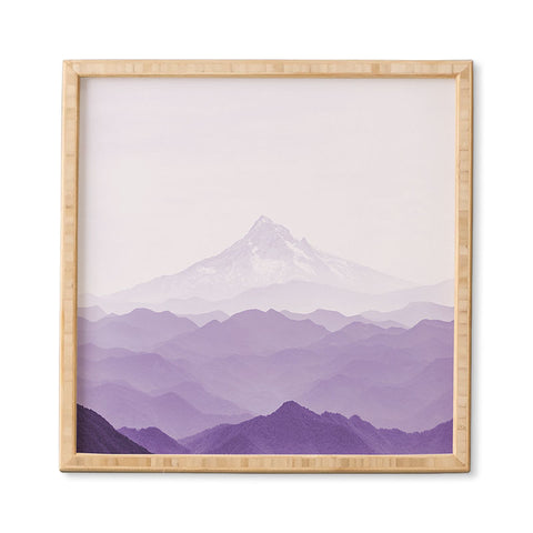 Nature Magick Purple Mountain Wanderlust Framed Wall Art