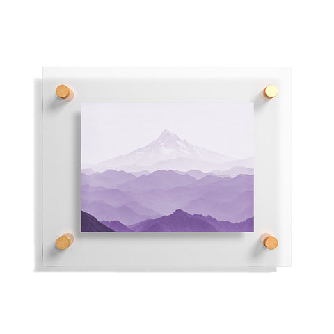 Nature Magick Purple Mountain Wanderlust Floating Acrylic Print