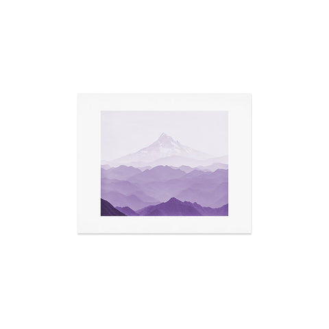 Nature Magick Purple Mountain Wanderlust Art Print