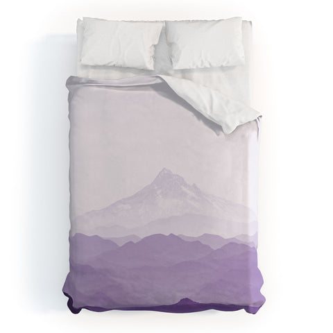Nature Magick Purple Mountain Wanderlust Duvet Cover