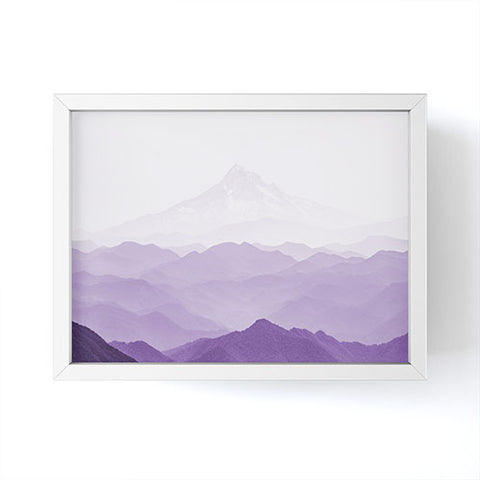 Nature Magick Purple Mountain Wanderlust Framed Mini Art Print