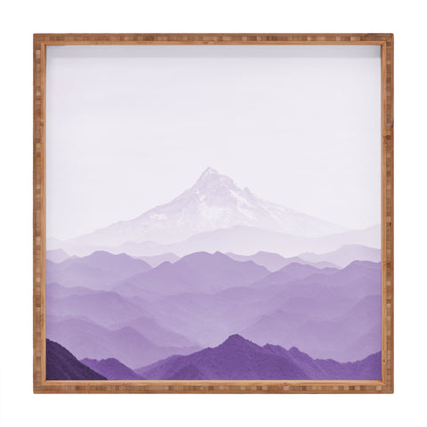 Nature Magick Purple Mountain Wanderlust Square Tray