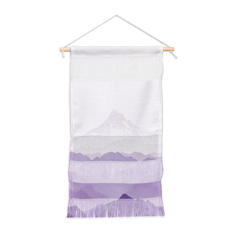 Nature Magick Purple Mountain Wanderlust Wall Hanging Portrait