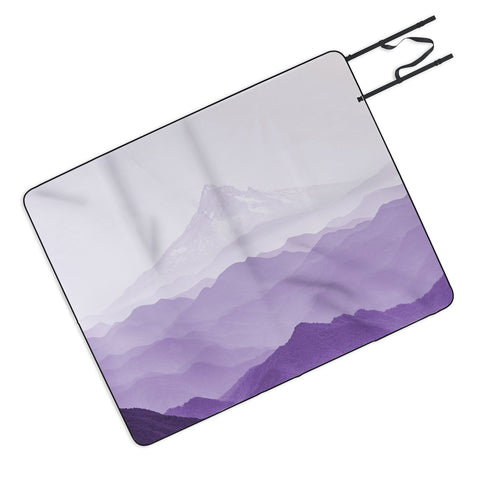 Nature Magick Purple Mountain Wanderlust Picnic Blanket