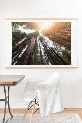 Nature Magick Redwood Forest Sky Art Print And Hanger