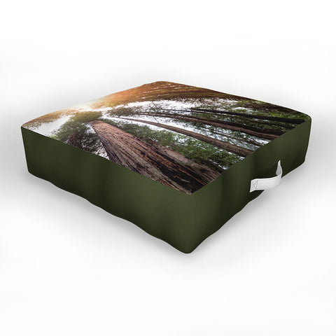 Nature Magick Redwood Forest Sky Outdoor Floor Cushion