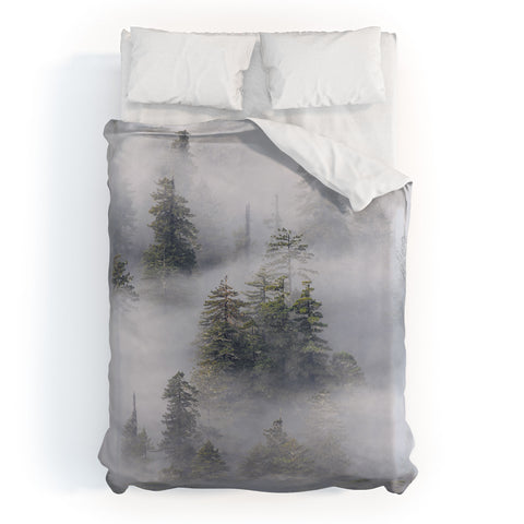 Nature Magick Redwood National Park Mist Duvet Cover