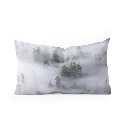 Nature Magick Redwood National Park Mist Oblong Throw Pillow