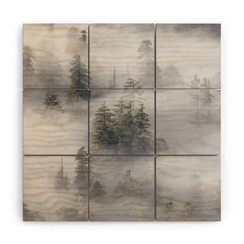 Nature Magick Redwood National Park Mist Wood Wall Mural