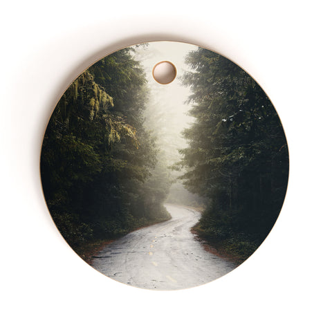 Nature Magick Redwood Road Forest Fog Cutting Board Round