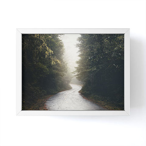Nature Magick Redwood Road Forest Fog Framed Mini Art Print