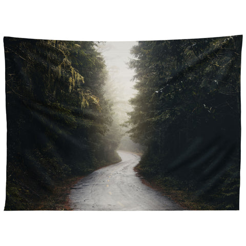 Nature Magick Redwood Road Forest Fog Tapestry