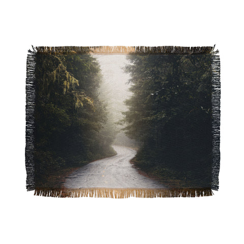 Nature Magick Redwood Road Forest Fog Throw Blanket