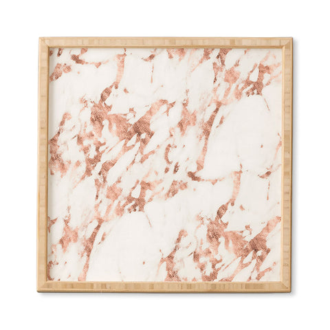 Nature Magick Rose Gold Marble Perfect Pink Framed Wall Art