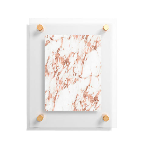 Nature Magick Rose Gold Marble Perfect Pink Floating Acrylic Print