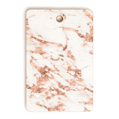 Nature Magick Rose Gold Marble Perfect Pink Cutting Board Rectangle