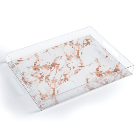Nature Magick Rose Gold Marble Perfect Pink Acrylic Tray