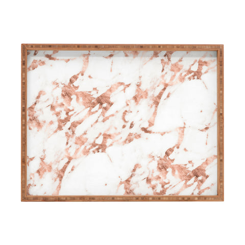 Nature Magick Rose Gold Marble Perfect Pink Rectangular Tray