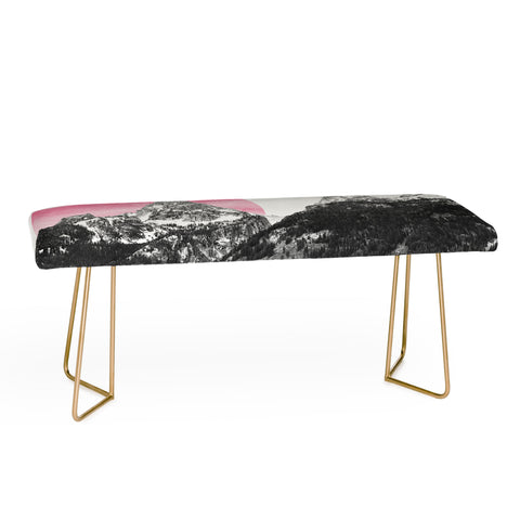 Nature Magick Rose Gold Mountain Sunset Bench
