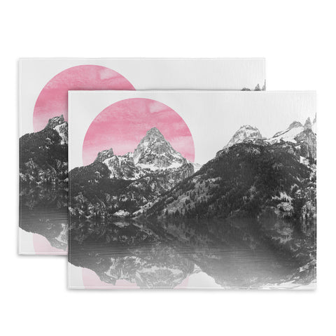 Nature Magick Rose Gold Mountain Sunset Placemat