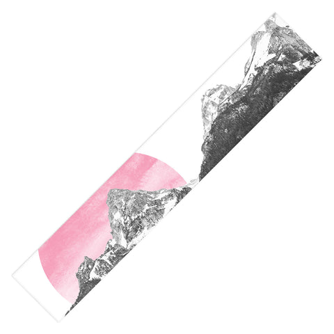 Nature Magick Rose Gold Mountain Sunset Table Runner