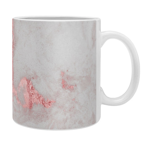 Nature Magick Rose Gold White Marble Coffee Mug
