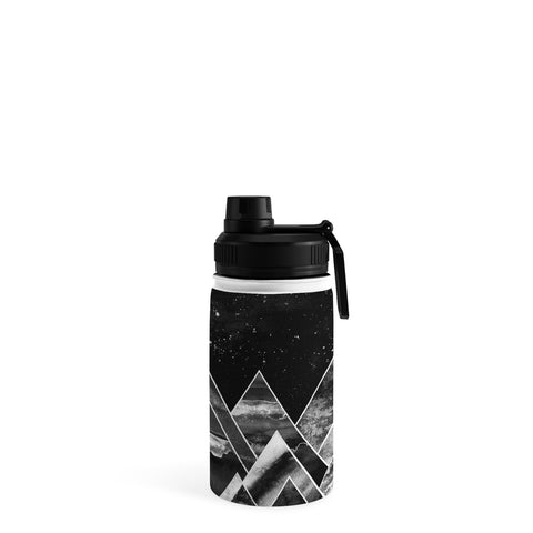 Nature Magick Silver Geometric Mountains Water Bottle