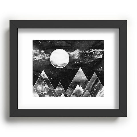 Nature Magick Silver Geometric Mountains Recessed Framing Rectangle
