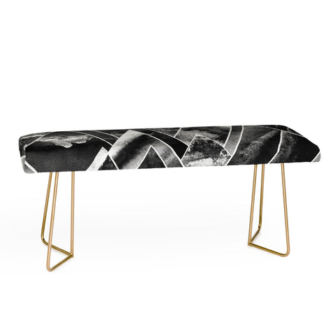 Nature Magick Silver Geometric Mountains Bench