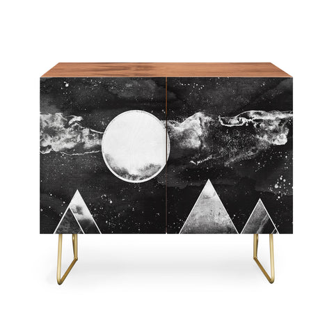 Nature Magick Silver Geometric Mountains Credenza
