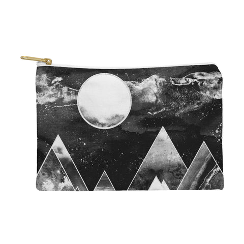 Nature Magick Silver Geometric Mountains Pouch