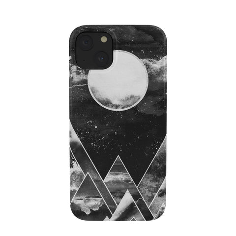 Nature Magick Silver Geometric Mountains Phone Case