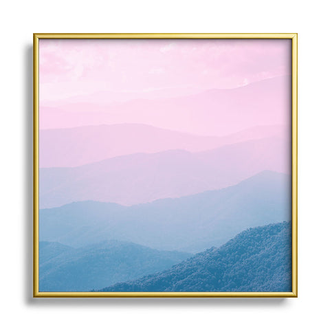 Nature Magick Smoky Mountain National Park Metal Square Framed Art Print