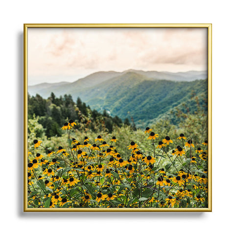 Nature Magick Smoky Mountains National Park Metal Square Framed Art Print