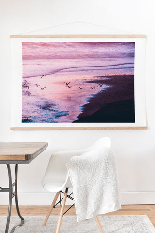 Nature Magick Summer Ocean Sunset Art Print And Hanger