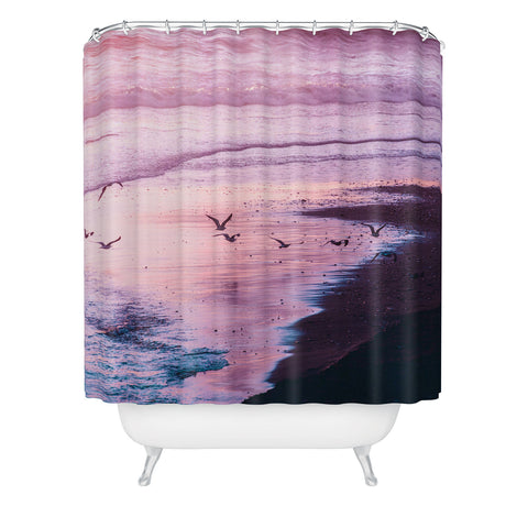 Nature Magick Summer Ocean Sunset Shower Curtain