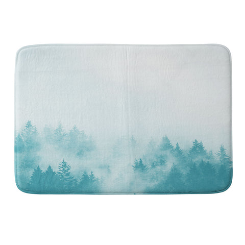 Nature Magick Teal Foggy Forest Adventure Memory Foam Bath Mat
