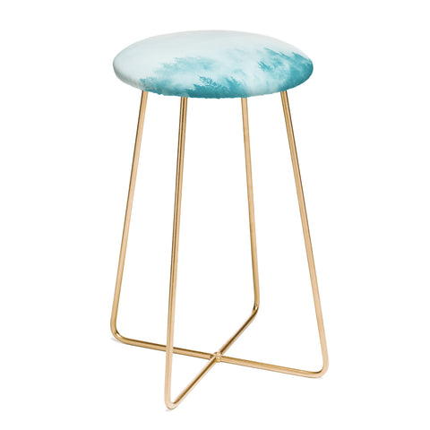 Nature Magick Teal Foggy Forest Adventure Counter Stool