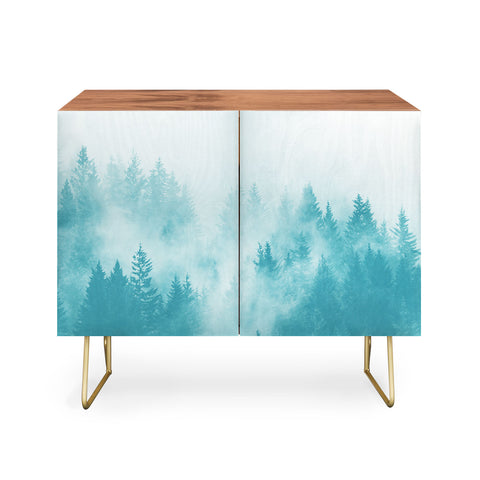 Nature Magick Teal Foggy Forest Adventure Credenza