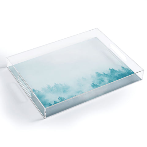 Nature Magick Teal Foggy Forest Adventure Acrylic Tray